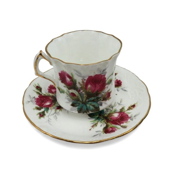 HAMMERSLEY Tea Cup and Saucer Rose Floral Design England Vintage - Picture 1 of 11